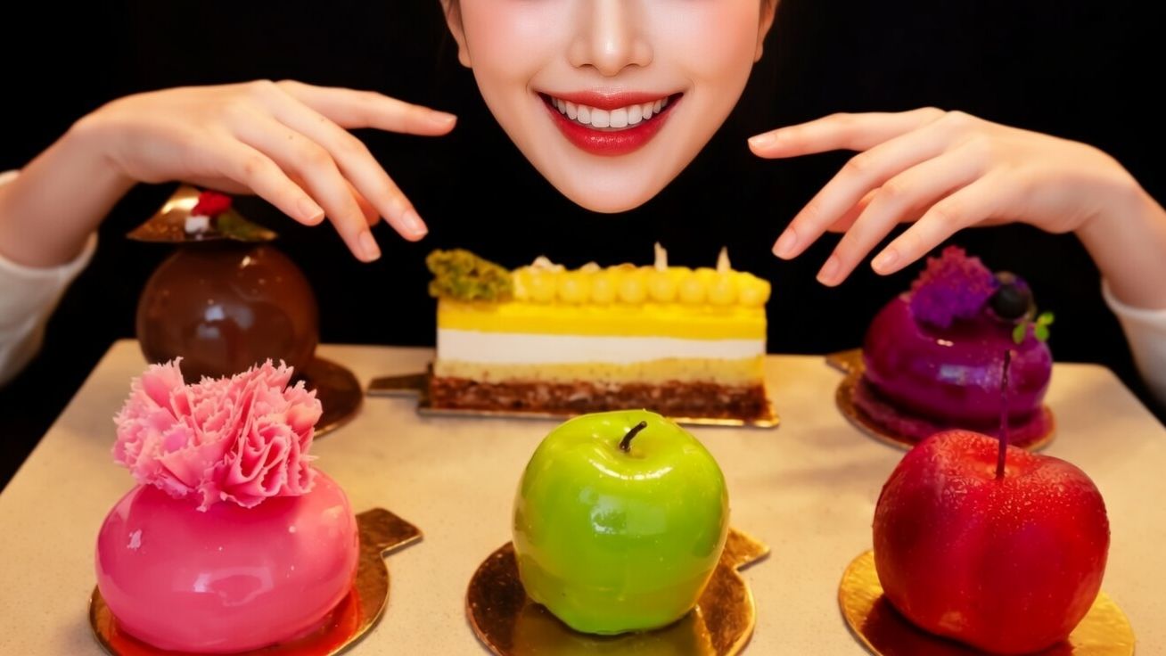 ASMR: Красивые десерты *Фруктовая выпечка* — Вирусные звуки еды (Мукбанг 2026)