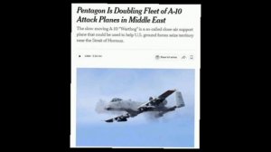 ‼️🇺🇸🇮🇷 Пентагон удваивает количество штурмовиков A-10 на Ближнем Востоке, — NYT

▪️Американские