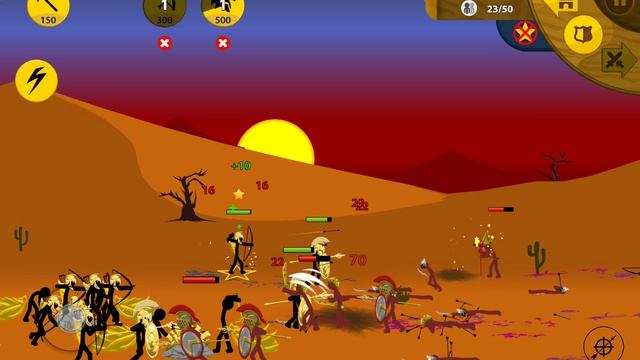 Stick War Legacy, миссия 382 (insane, без баффов)