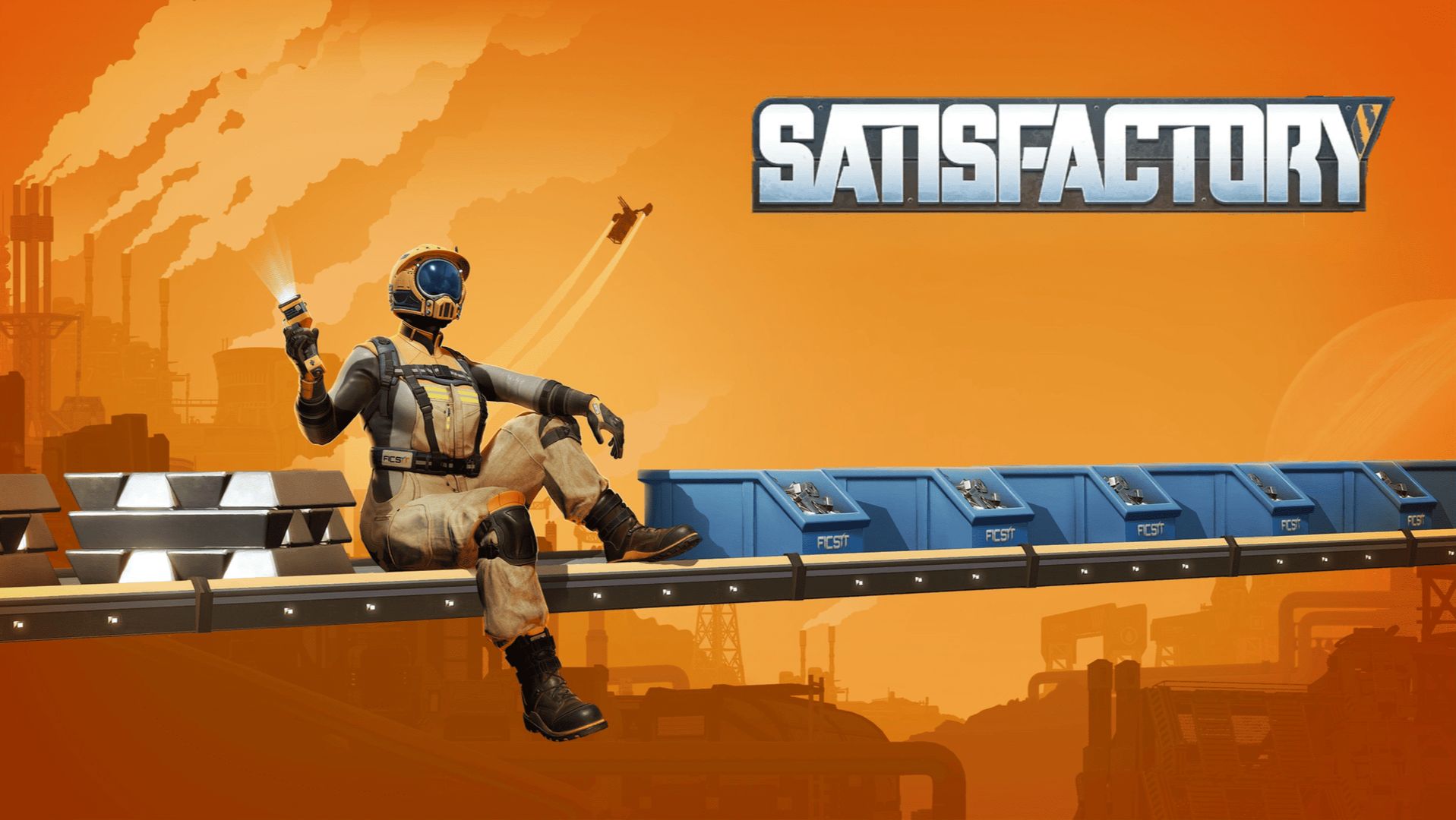 Иду к 4 фазе. Строю заводы, отправляю ресы в космос, сражаюсь с дикими тварями. - Satisfactory № 13