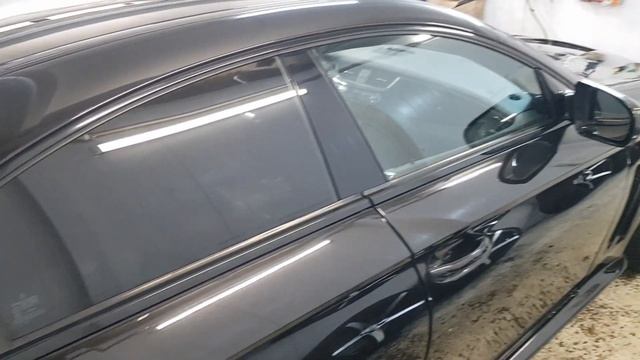Нанесли твердый воск на Mercedes CLS W219