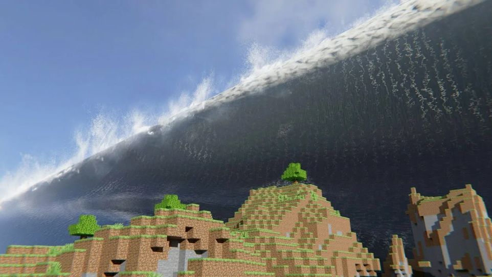 ЧЕРНОЕ ЦУНАМИ МАЙНКРАТФ! MINECRAFT