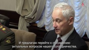 Двусторонняя встреча министров обороны РФ и Узбекистана