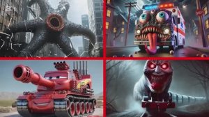 МАШИНКИ МОНСТРЫ: Голодная Звезда против Маквина Танка и Поезда Томаса 🏎️ БИТВА ГИГАНТОВ