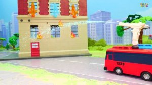 Видео для детей с игрушками Плеймобил Тайо - Помощники полицейских! Самые новые мультики про машинки