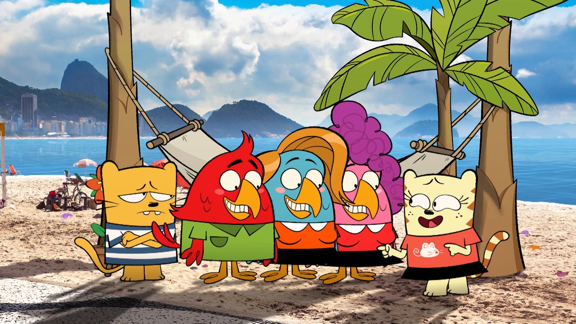 Олли и Мун,  35 серия. Кошки на Бразильском карнавале