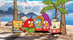 Олли и Мун,  35 серия. Кошки на Бразильском карнавале