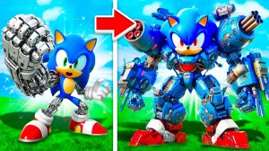 Прокачал Соника в Робота в ГТА 5