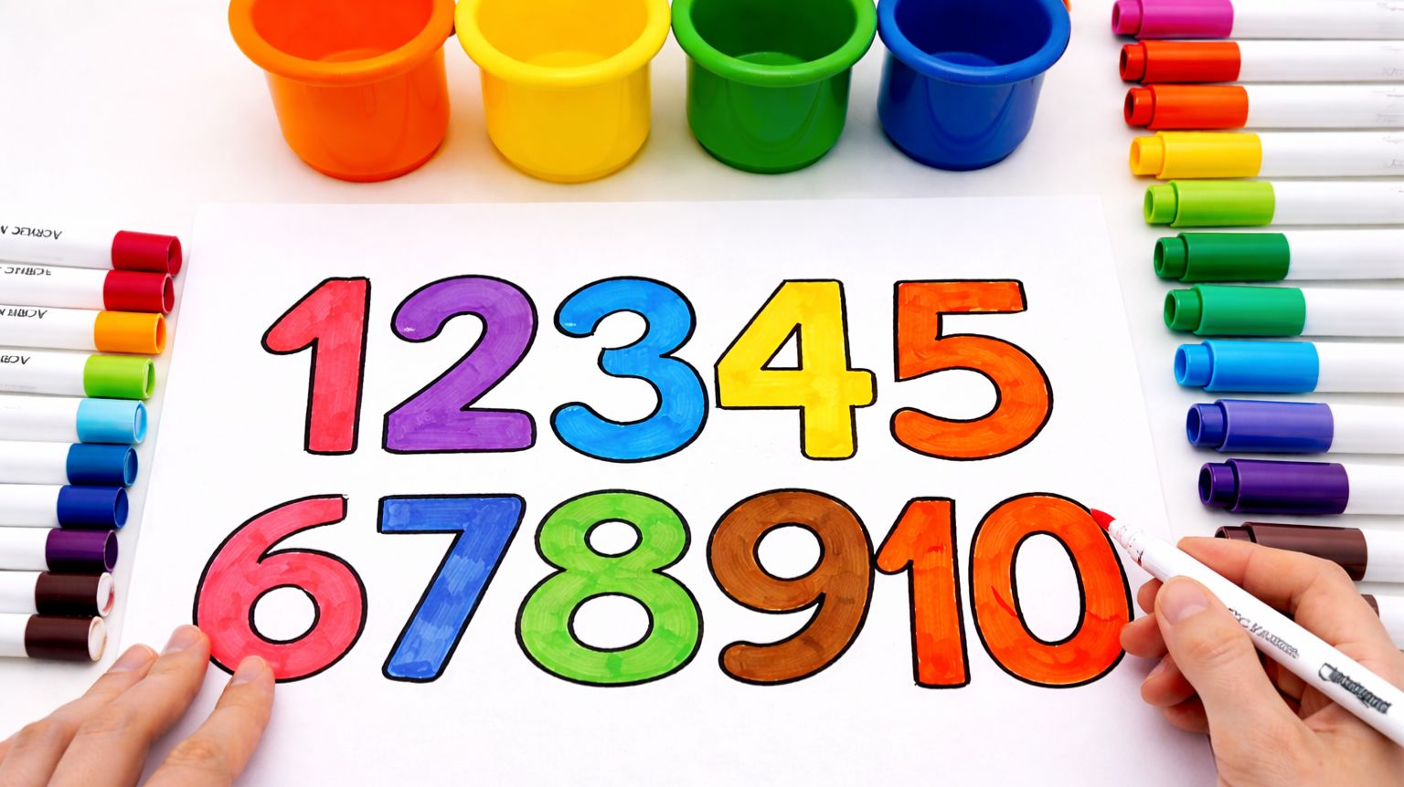 Учим считать до 10 | Цифры для малышей | Рисуем от 1 до 10 |Развивающее видео