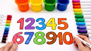 Учим считать до 10 | Цифры для малышей | Рисуем от 1 до 10 |Развивающее видео