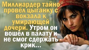 Истории из жизни. Миллиардер тайно привёл цыганку с вокзала к умирающей дочери. Утром вошёл