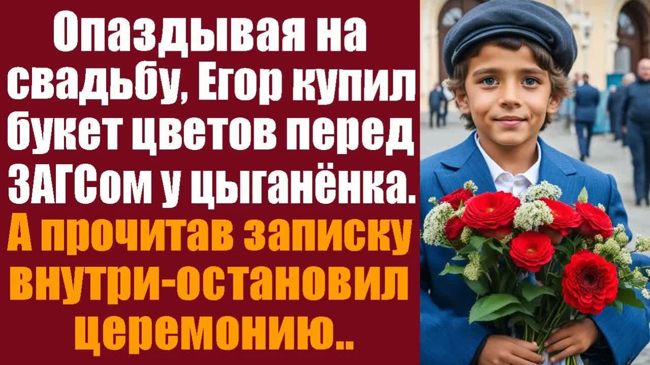 Истории из жизни. Слушать истории. Опаздывая на свадьбу, Егор купил букет цветов перед ЗАГСом у