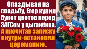 Истории из жизни. Слушать истории. Опаздывая на свадьбу, Егор купил букет цветов перед ЗАГСом у