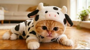 Рыжий котёнок был один... и устроил большой беспорядок!