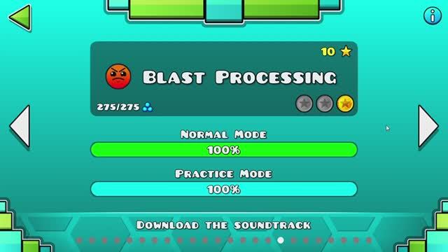 Наконец-то прошел уровень Blast Processing в Geometry Dash
