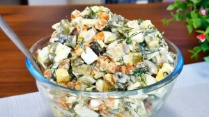 Попробовала один раз — теперь готовлю постоянно! Простой “ЗИМНИЙ” салат, который любят все