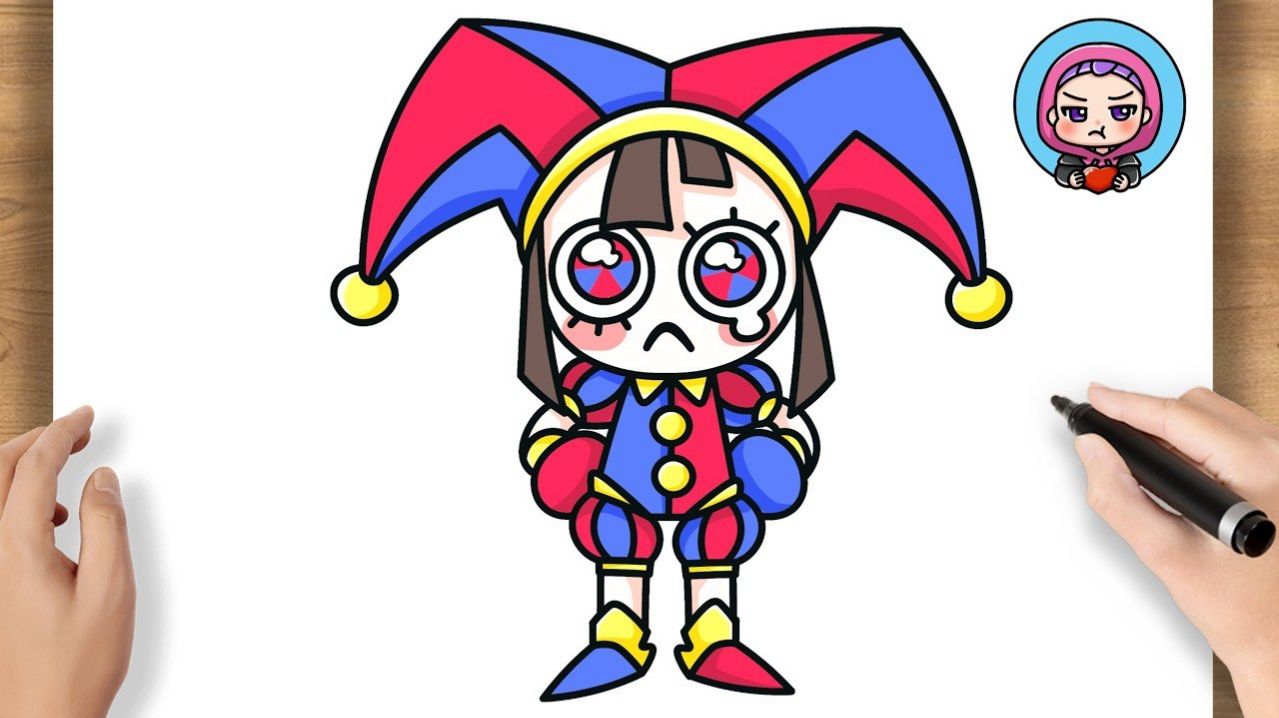 ✏️ КАК ПОШАГОВО НАРИСОВАТЬ ПОМНИ УДИВИТЕЛЬНЫЙ ЦИФРОВОЙ ЦИРК — ПОДРОБНЫЙ УРОК РИСОВАНИЯ