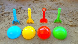 Мультики для для детей про Цветные Шарики и Лопатки | Песенки для малышей