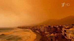 Пик мощной песчаной бури ожидается на острове Крит.