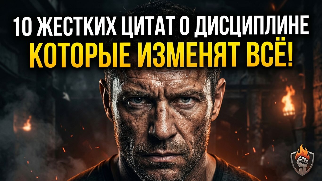10 жестких цитат о дисциплине, которые меняют всё