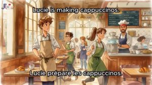 Histoire simple en français Au café passé composé