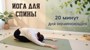 Йога для спины | Здоровая спина | Йога для начинающих