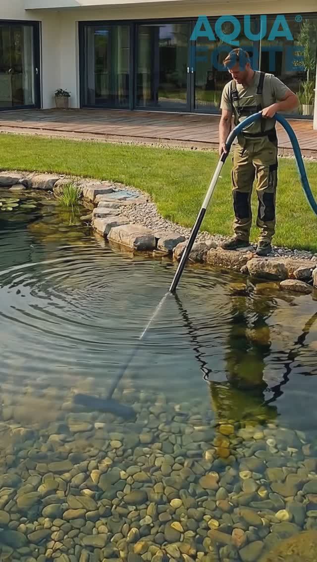 Водный пылесос для пруда Pro, мощность 1800 Вт, глубина всасывания 2,5 м (Aquaforte)