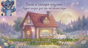 Волк и семеро козлят. ауди сказка. сказки на ночь.