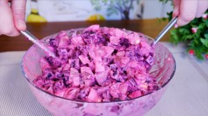 Салат "РОЖДЕСТВО" его НИКТО не знает и не ГОТОВИТ! Вкуснее не ПРИДУМАТЬ, не салат, а ЧУДО!