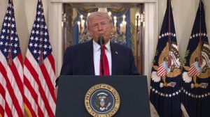 Дональд Трамп в своем обращении к нации дал понять, что о прекращении огня пока речь не идет.