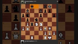 СЕНСАЦИЯ Самая короткая результативная партия Александра Алехина и Хасе Рауля Капабланка