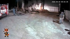 Пожар в селе Грибское.