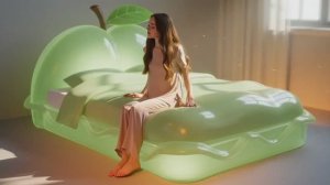 Яблочная желейная кровать: Невероятное расслабление — Самое залипательное видео 🍎