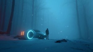 C Y B E R  F R O S T ｜ Futuristic Winter Ambience ｜ Dark Cinematic Drone with 3Hz Binaural Beats