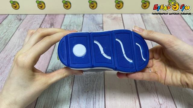 Кроссовки Pasito на липучке текстильные с сетчатой фактурой и декоративными цветными вставками серые - видео