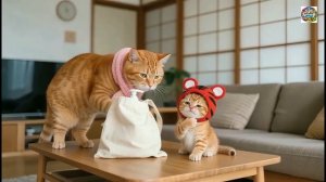 Котёнок в шапочке перепутал средство для мытья посуды с напитком и попал в больницу с открытым ртом