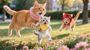 Пропал малыш! котёнок в панике — на помощь приходит телефон, который спасает серебристого друга