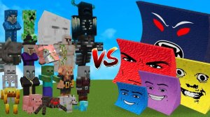 🌊 ВСЕ МОБЫ MINECRAFT ПРОТИВ TSUNAMI ДЛЯ BRAINROTS WAVES В MINECRAFT — ЭПИЧНАЯ БИТВА