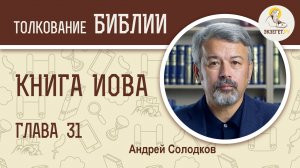 Книга Иова. Глава 31. Андрей Солодков. Толкование Библии. Толкование Ветхого Завета