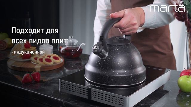 Металлический чайник MARTA MT-KT3102A