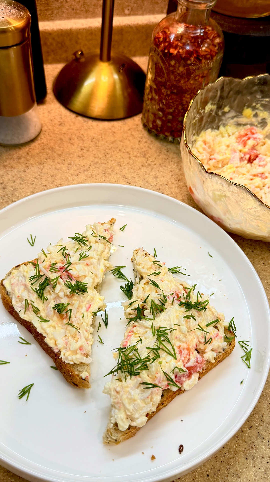 Крабовый белковый завтрак 🦀