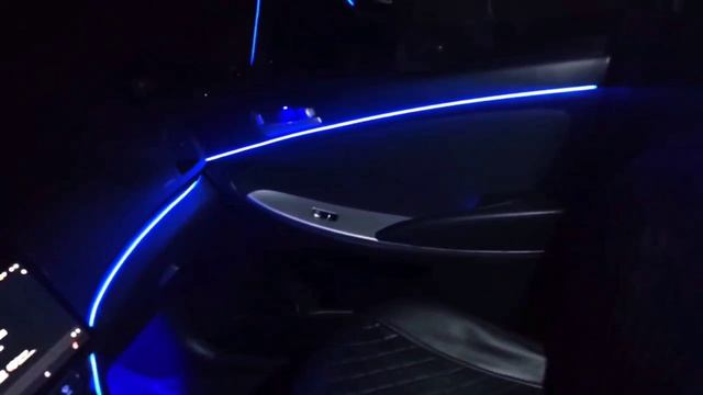 Hyundai Solaris Амбиентная подсветка салона + подсветка днища как в NFS
