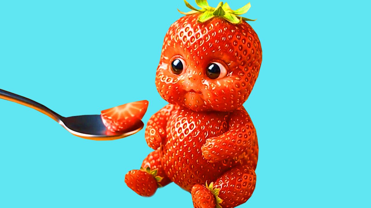 Забавные детки. Фрукты, овощи, цветы, пирожные. Мультики для малышей. Мультики для детей