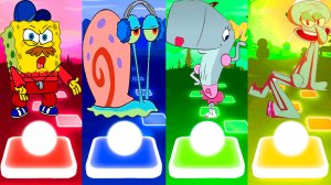 ЗАЧЕМ ГУБКА БОБ НАЧАЛ ТАНЦЕВАТЬ? ⭐️ Tiles Hop №61 - Мультик про Губку Боба МУЛЬТФИЛЬМЫ Спанч Боб