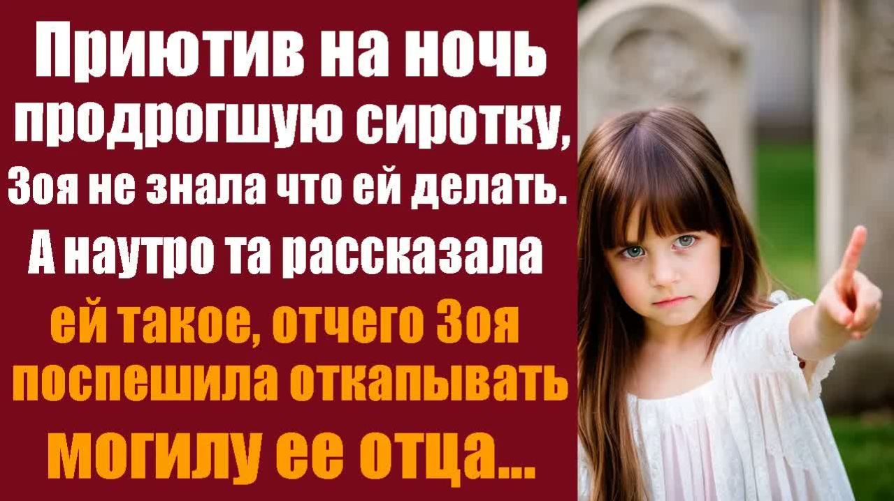 Истории из жизни. Слушать истории. Приютив на ночь продрогшую сиротку, Зоя не знала что ей делать.