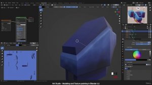 5.1 Shading, Create Material and Texture Painting the Sci fi Jet