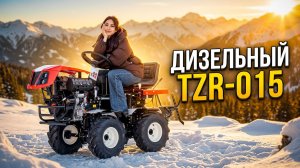 БЕНЗИН или ДИЗЕЛЬ? Обзор нового мини-трактора TZR-015 4x4