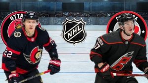 ХОККЕЙ ЧЕМПИОНАТ НХЛ.  ОТТАВА - КАРОЛИНА.  ТЕКСТОВАЯ ОНЛАЙН ТРАНСЛЯЦИЯ