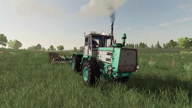 FS19/Карта Ягодное/Т-150 делает новое поле