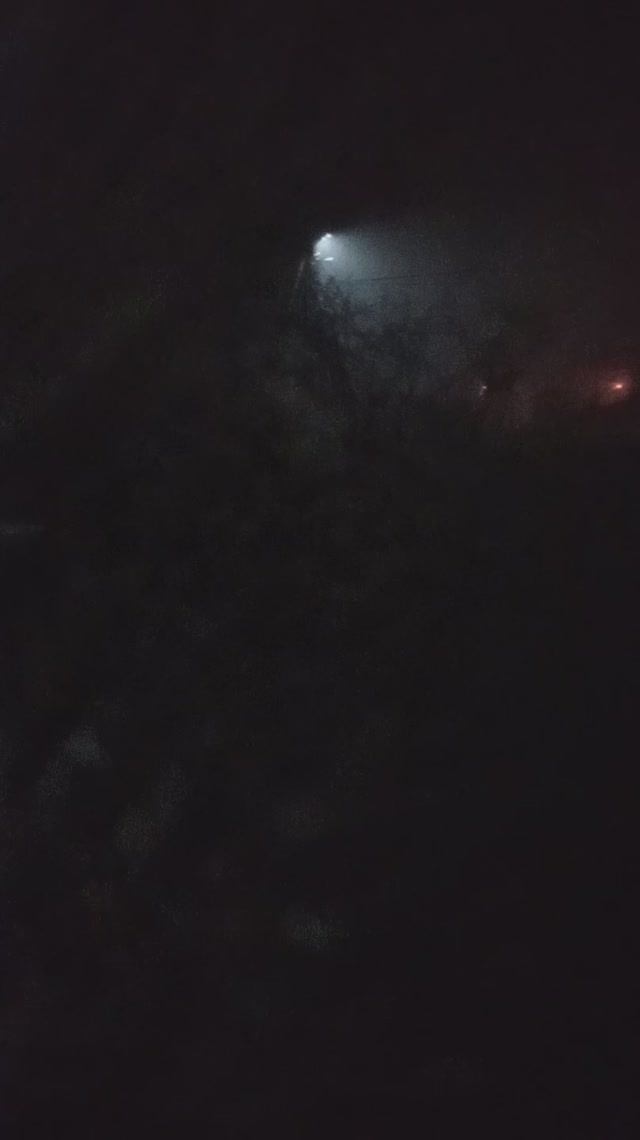 Ночной туман необычный вид на камеру